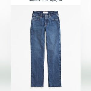 Abercrombie Mid Rise 90s Straight Jean